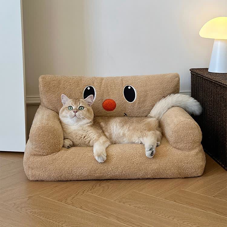 Divano letto per animali domestici in peluche, rimovibile e lavabile