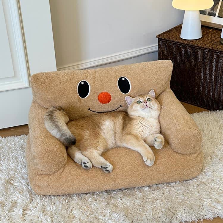 Divano letto per animali domestici in peluche, rimovibile e lavabile