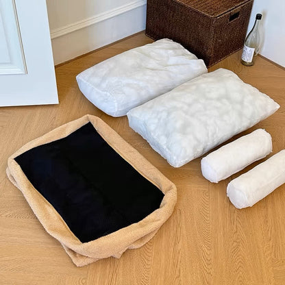 Divano letto per animali domestici in peluche, rimovibile e lavabile
