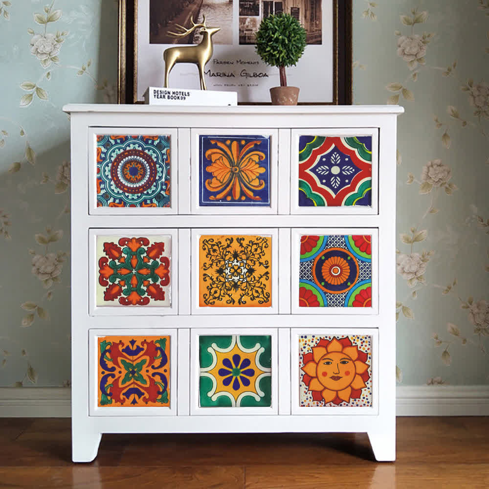 Adesivo da parete impermeabile Talavera Bohemian (24 pezzi)