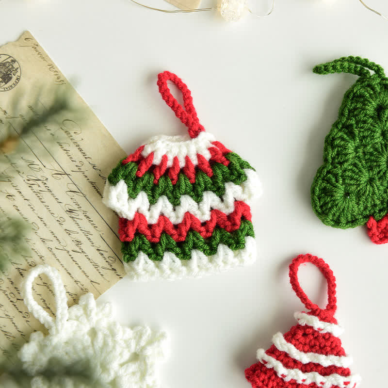 Ornamento per la casa, regalo di Natale tessuto a mano