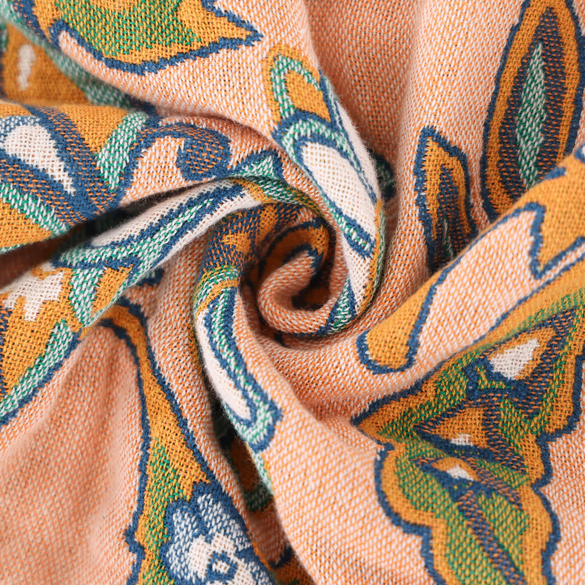 Coperta comoda in garza di cotone con motivo floreale retrò
