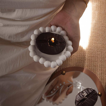 Candela profumata creativa per la casa a forma di chicco di caffè