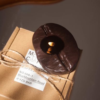 Candela profumata creativa per la casa a forma di chicco di caffè