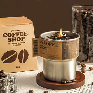 Candela profumata al caffè, regalo per la casa