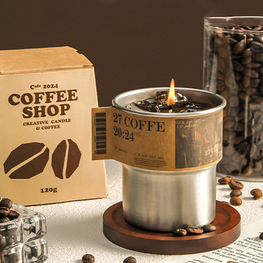 Candela profumata al caffè, regalo per la casa