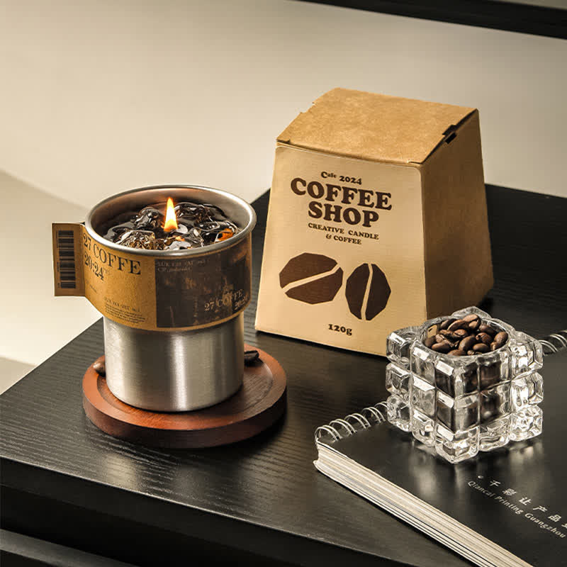 Candela profumata al caffè, regalo per la casa