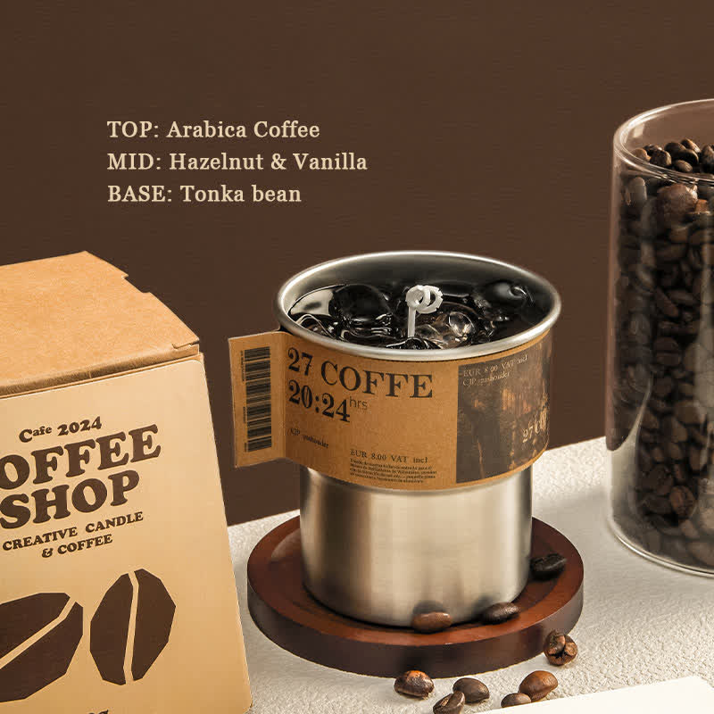 Candela profumata al caffè, regalo per la casa