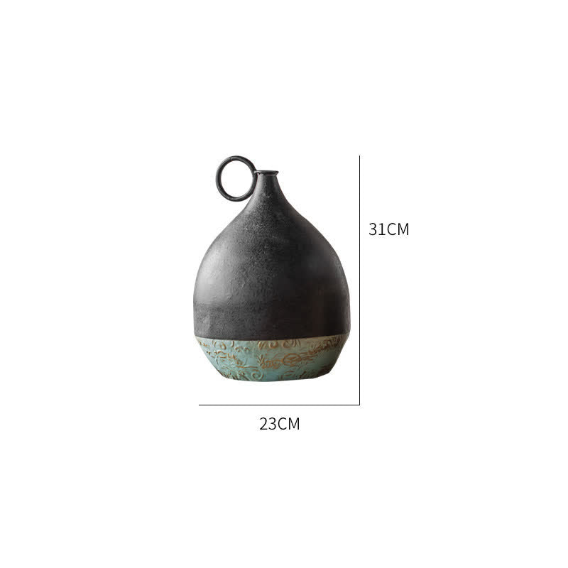 Vaso di fiori secchi per decorazioni per la casa d'epoca