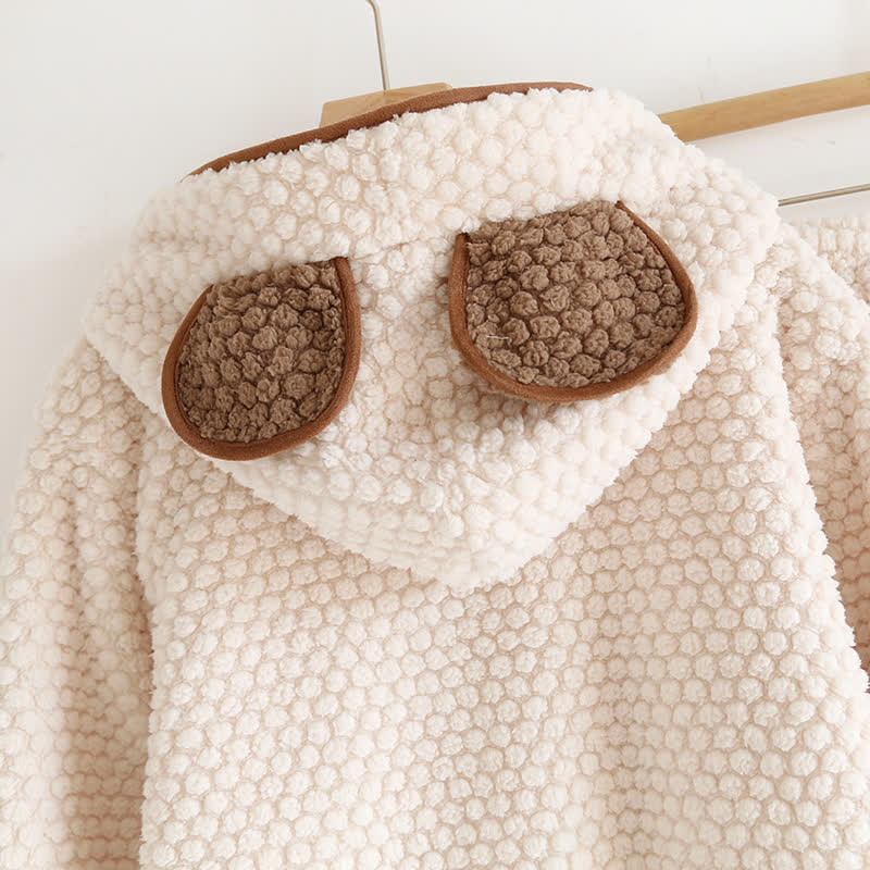 Pigiama con cappuccio in caldo pile