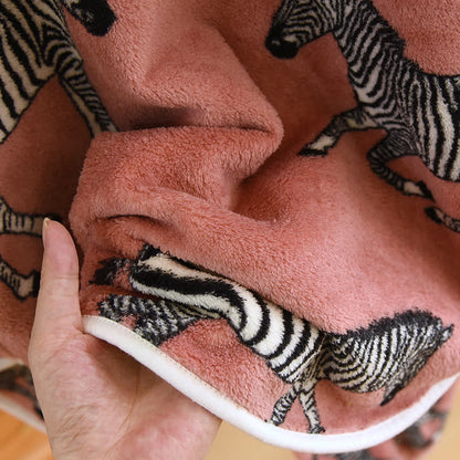 Pigiama in flanella con stampa animalier