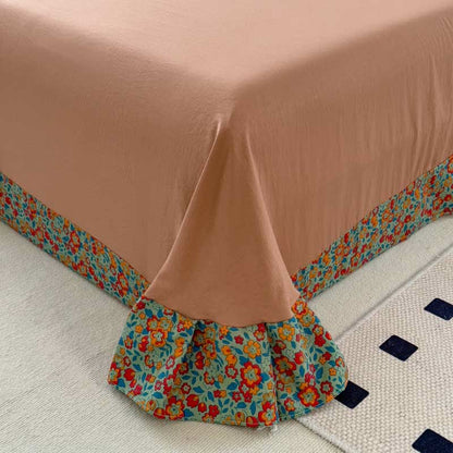 Collezione di biancheria da letto comoda con stampa floreale luminosa