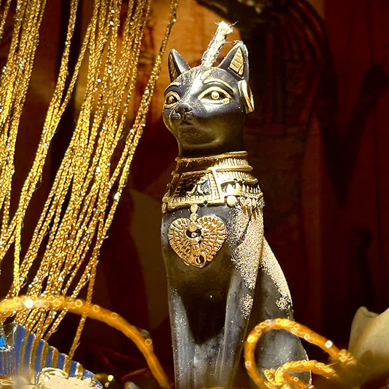 Candela profumata per la casa a forma di gatto egiziano