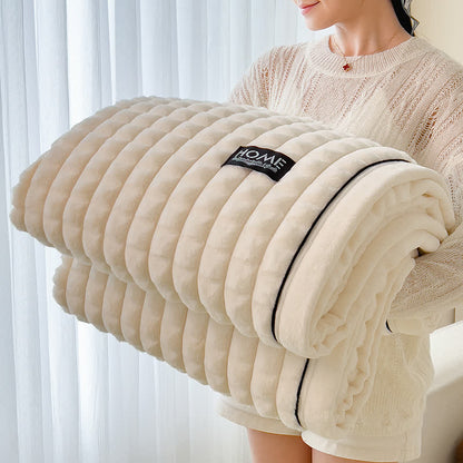Coperta in pile morbido con trama a quadri