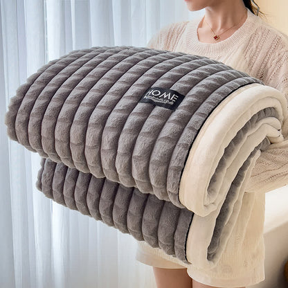 Coperta in pile morbido con trama a quadri