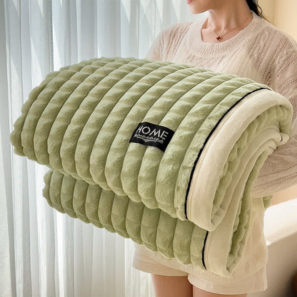 Coperta in pile morbido con trama a quadri