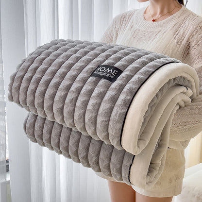 Coperta in pile morbido con trama a quadri