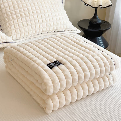 Coperta in pile morbido con trama a quadri