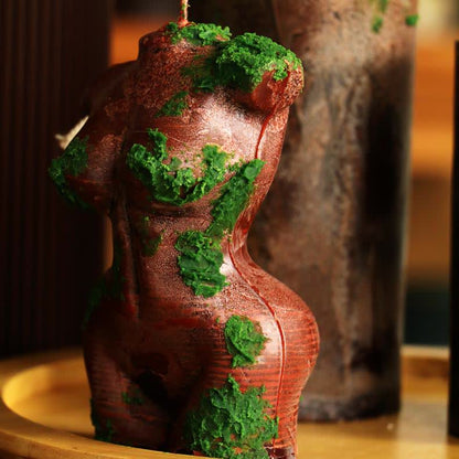 Candela profumata con ornamento artistico Green Hills & Moss