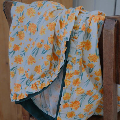 Camicia da notte floreale in puro cotone spazzolato