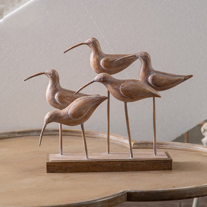 Ornamento creativo per soggiorno a forma di uccello in ferro