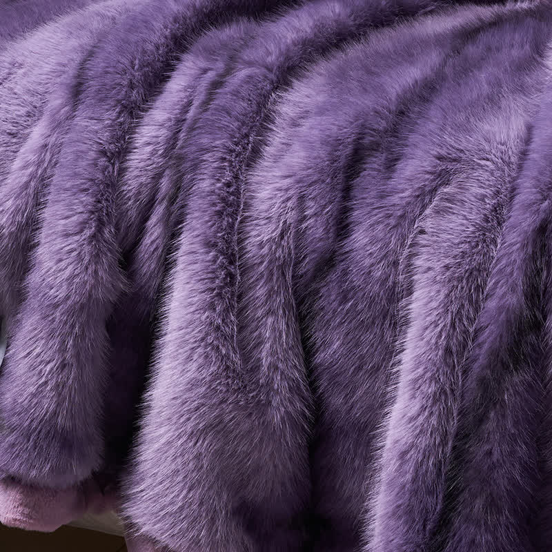 Coperta calda sfumata in pelliccia sintetica