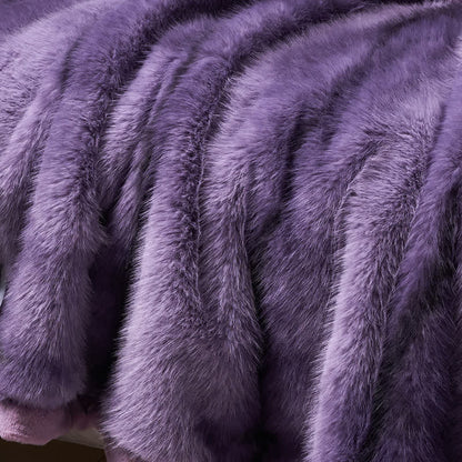 Coperta calda sfumata in pelliccia sintetica