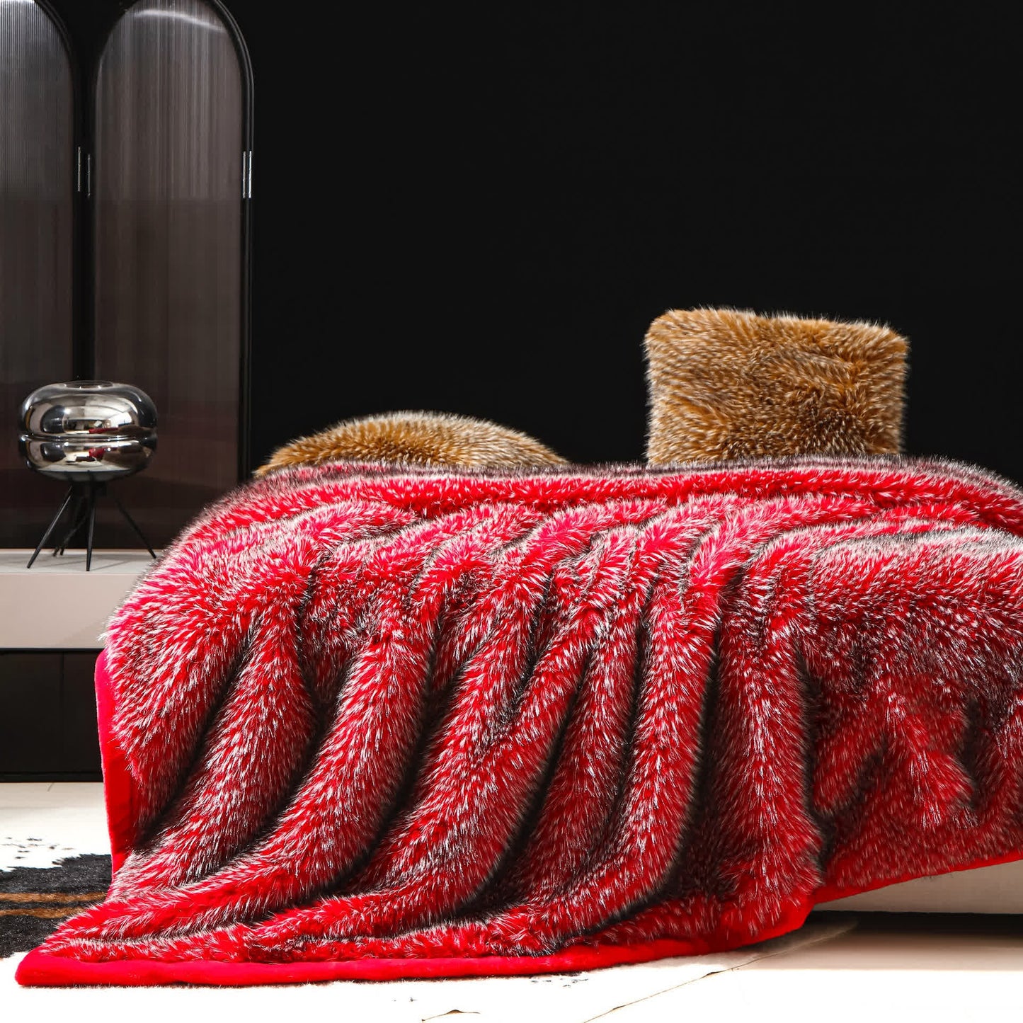 Coperta invernale di lusso in morbida pelliccia sintetica