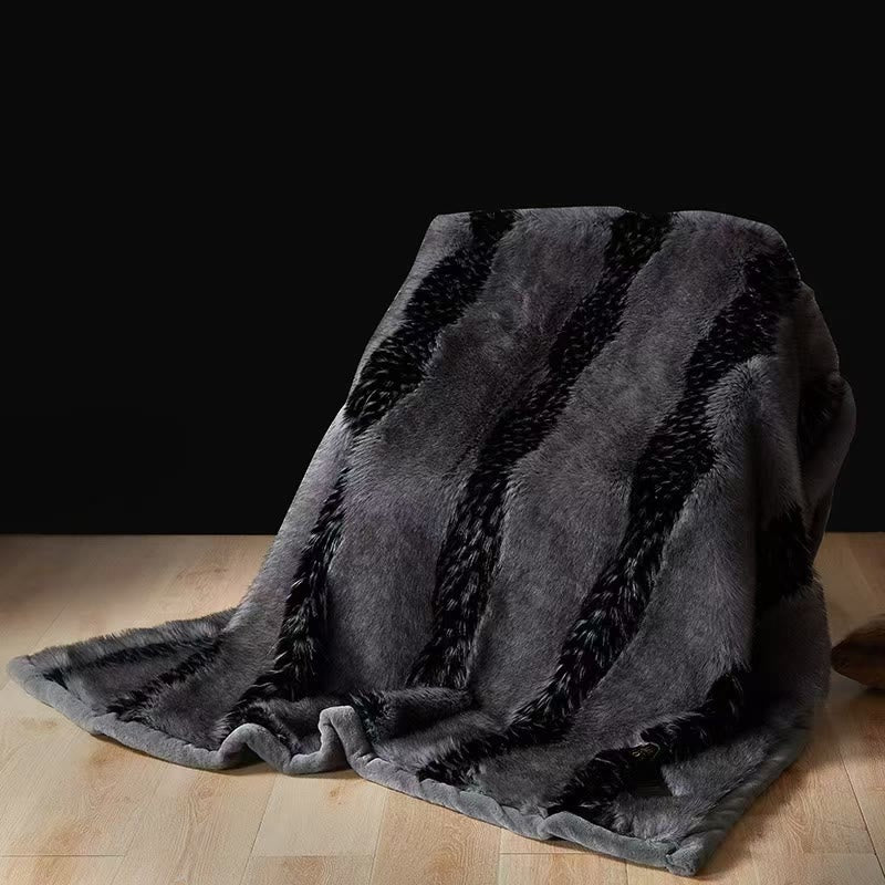 Coperta invernale di lusso in pelliccia sintetica