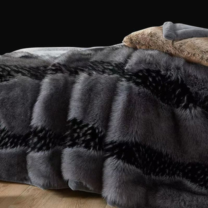 Coperta invernale di lusso in pelliccia sintetica
