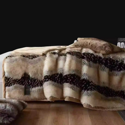 Coperta invernale di lusso in pelliccia sintetica