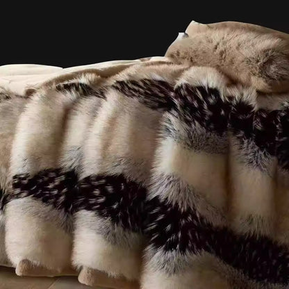 Coperta invernale di lusso in pelliccia sintetica