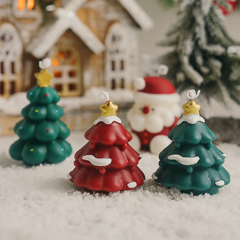 Candela profumata per la casa a forma di albero di Natale