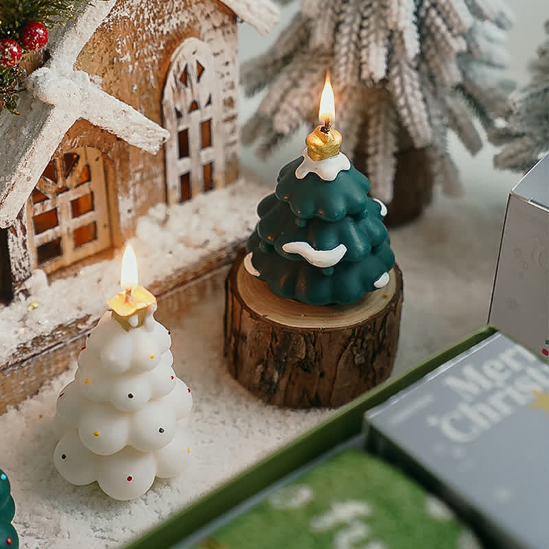 Candela profumata per la casa a forma di albero di Natale