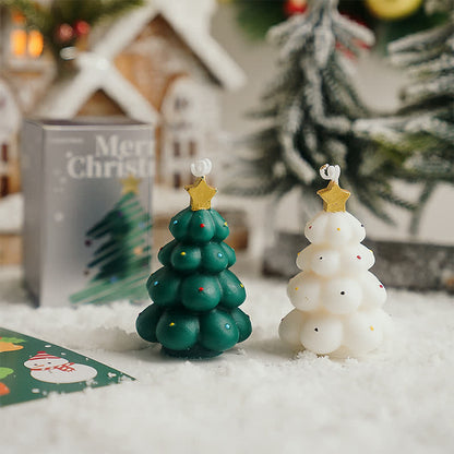 Candela profumata per la casa a forma di albero di Natale