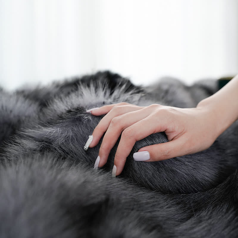 Coperta invernale di lusso in pelliccia sintetica