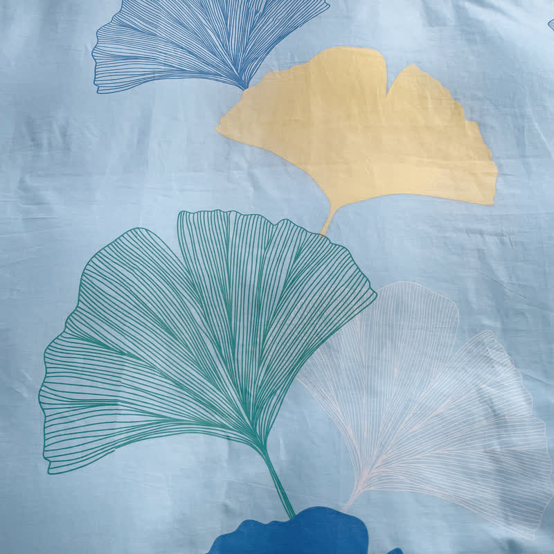 Set di biancheria da letto morbida Refresh Ginkgo Leaf (4 pezzi)