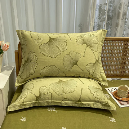 Biancheria da letto in cotone spazzolato con foglie di ginkgo
