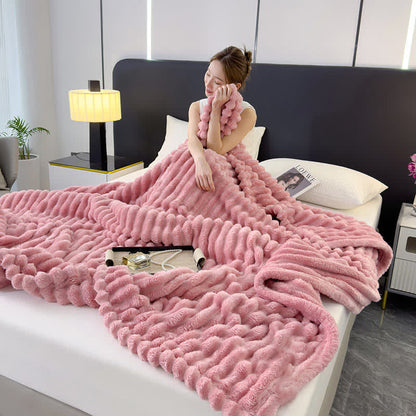 Coperta reversibile in pile caldo