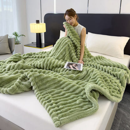 Coperta reversibile in pile caldo