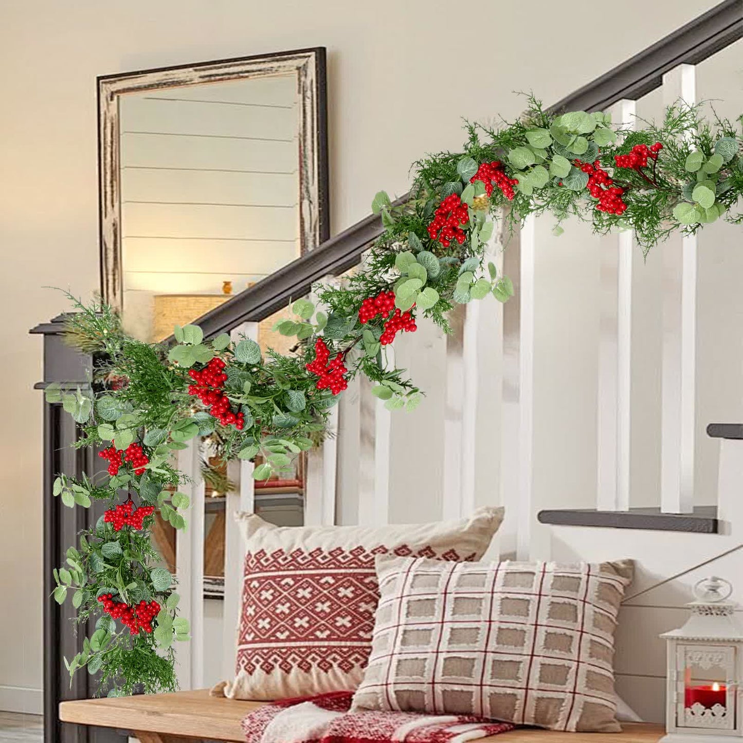 Decorazione natalizia in pino finto verde