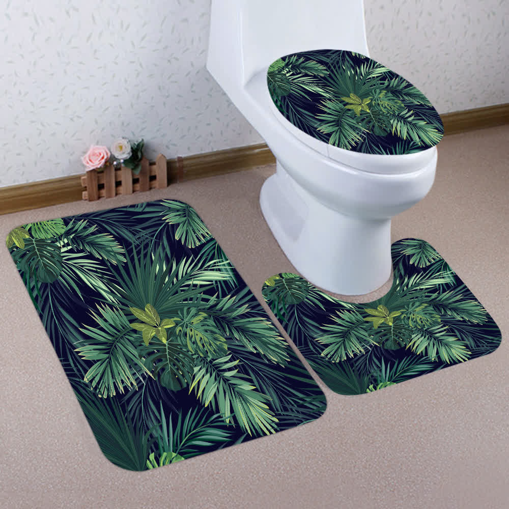 Tenda da doccia impermeabile Lush Leaf