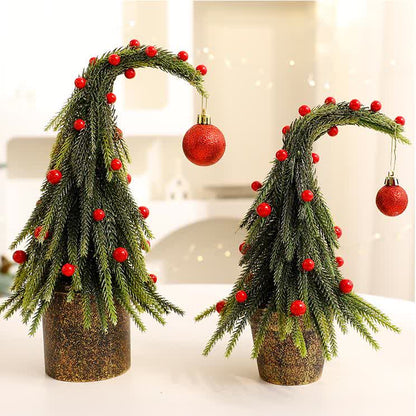 Decorazione per la casa in vaso con albero di Natale