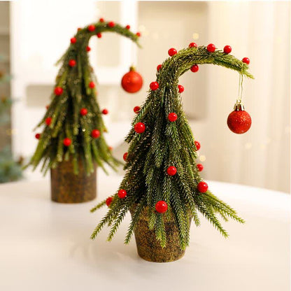 Decorazione per la casa in vaso con albero di Natale