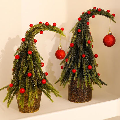Decorazione per la casa in vaso con albero di Natale
