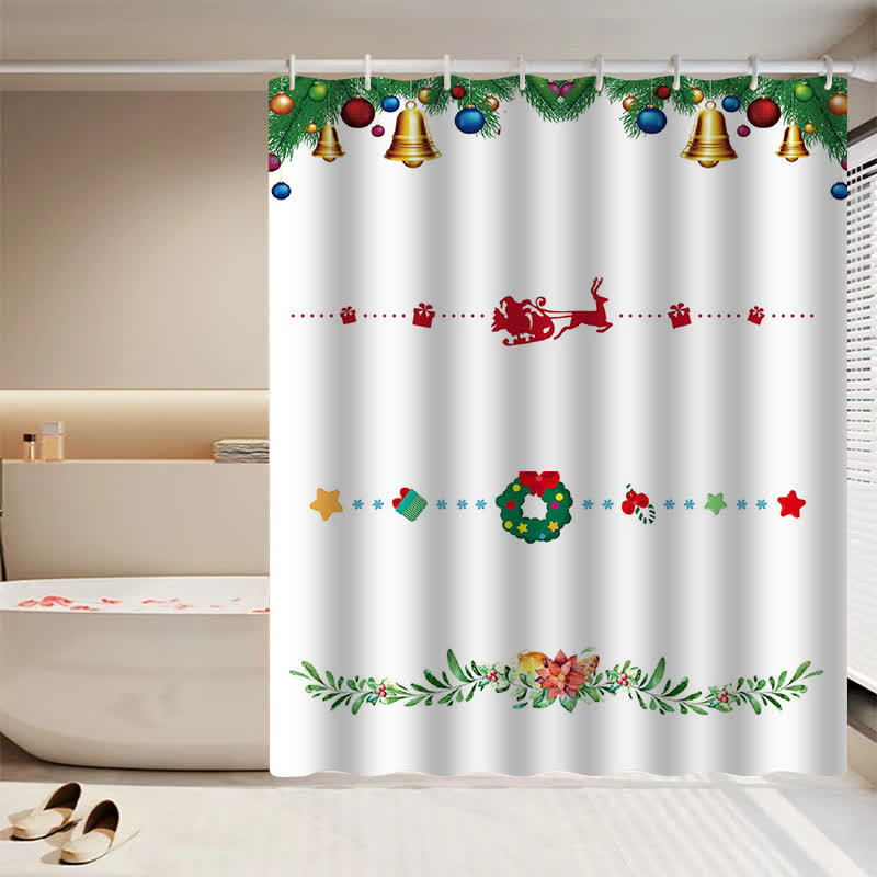 Tenda da doccia antimuffa per feste di Natale