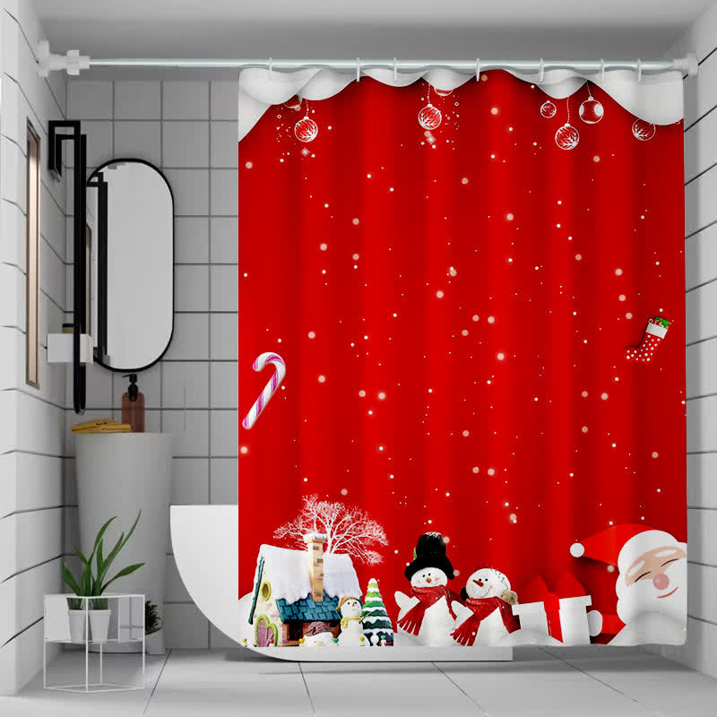Tenda da doccia antimuffa per feste di Natale