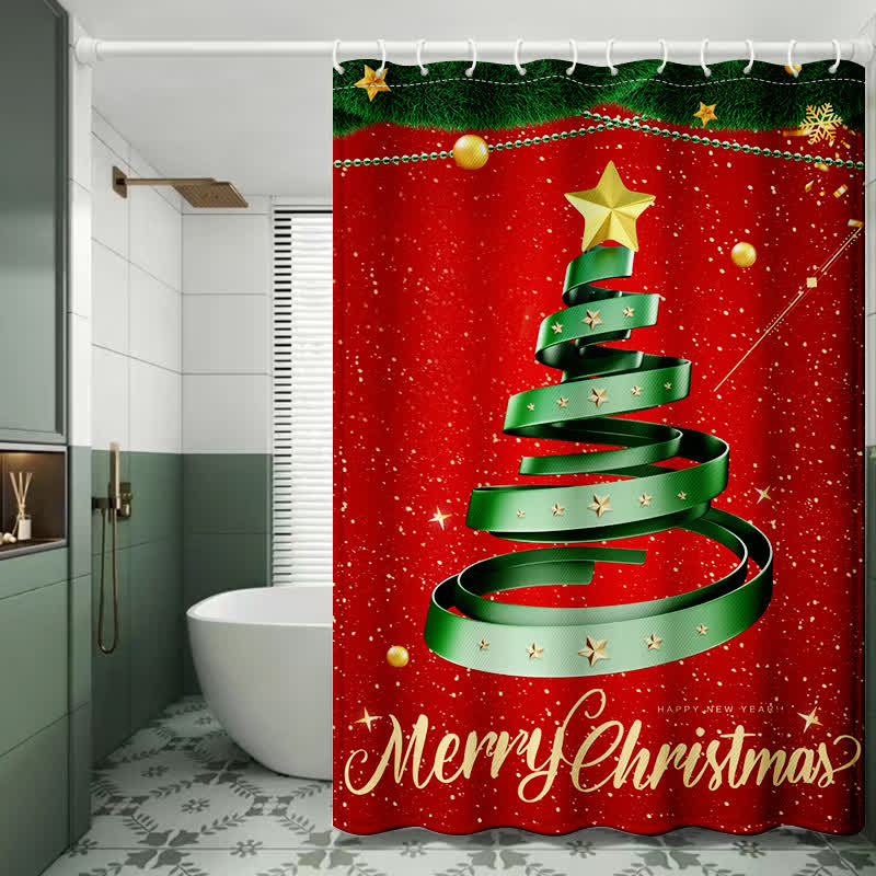 Tenda da doccia antimuffa per feste di Natale