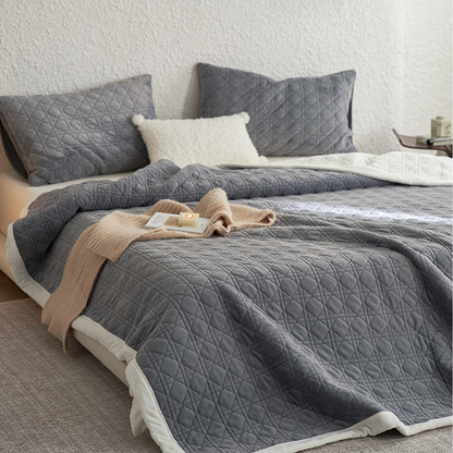 Coperta morbida con trama a diamante