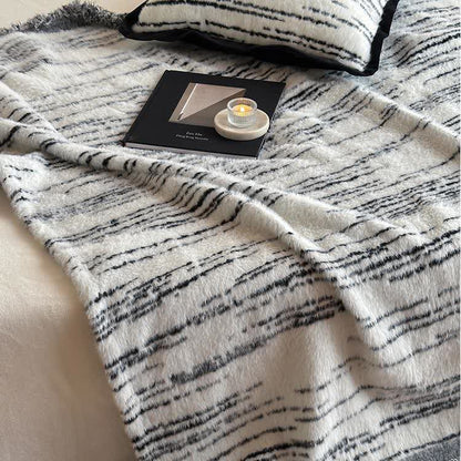 Coperta reversibile in finto visone